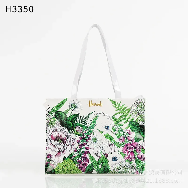 sac fourre-tout imperméable en pvc à imprimé cartoon pour femmes, sac à main décontracté et portable, sac pour le shopping, les trajets quotidiens et l'utilisation quotidienne en extérieur. ﻿