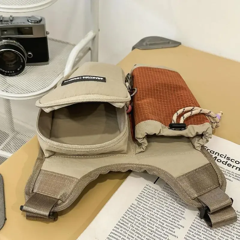 Sac minimaliste pour bouteille d'eau, pochette bandoulière unique, sac à bandoulière décontracté pour femme, pour la randonnée et les sports