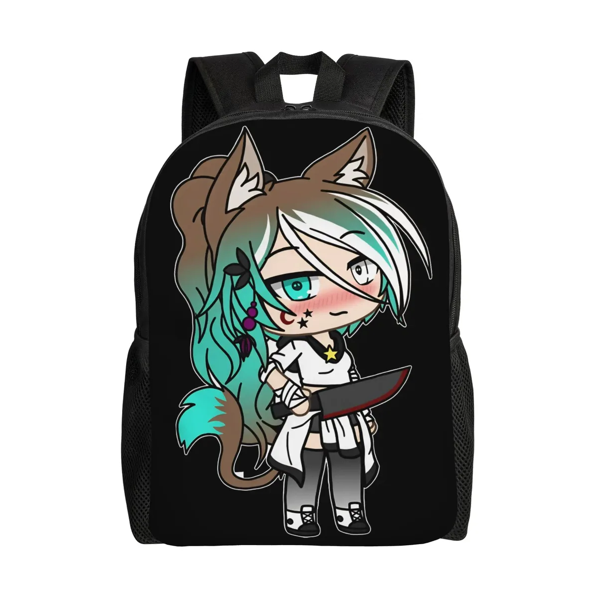 sac à dos gacha life game, sacs à dos de randonnée, sacs d'école élégants pour hommes, sac à dos respirant de designer