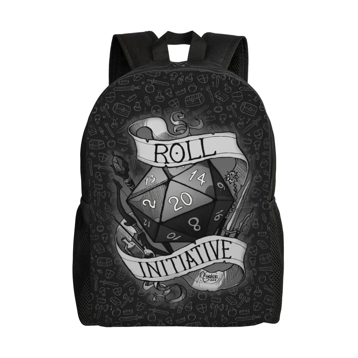 sac à dos dungeon dragon dnd pour hommes et femmes, sac à dos cool pour étudiants et professionnels, sac à bandoulière pour ordinateur portable, cadeau