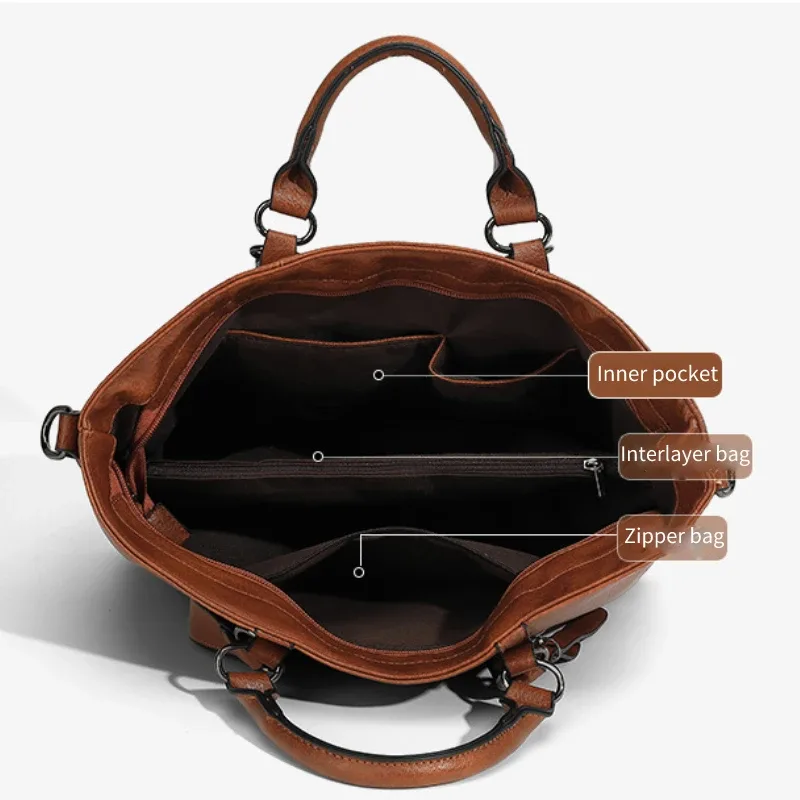 sac à main rétro en cuir souple pour femmes, sac à bandoulière one initié, multi poche sync der, étui à bombes, sangles initiées réglables