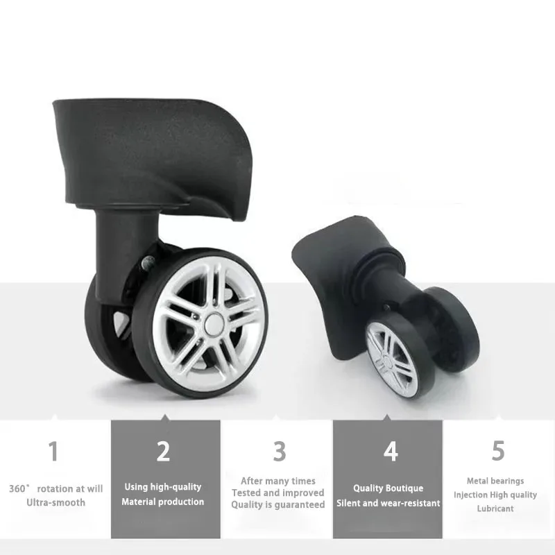 roue bagage nylon silent high quality accessoires voyage remplacement sangles balances porte gobelets usage varie formats couleurs dore marron rose