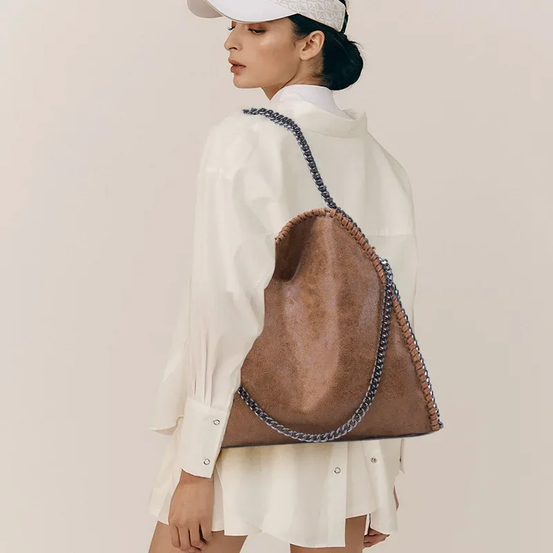 sac à main pour femme, design tendance, décontracté, avec poches, portable, grand sac à bandoulière à chaîne, cadeau d'anniversaire
