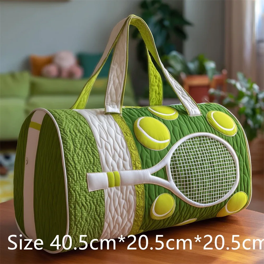 sac de sport matelassé imprimé en 3d pour raquette de tennis, grande capacité, sac de voyage et de sport, sac de week-end tendance pour hommes et femmes