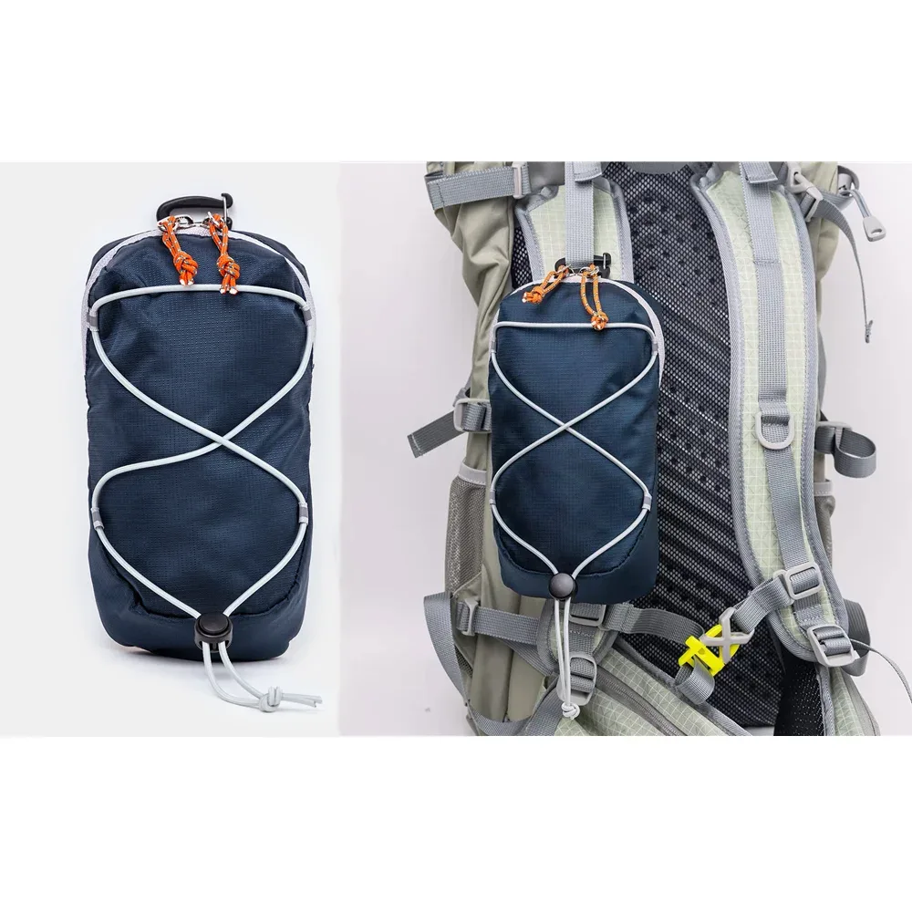 pochette de téléphone en nylon, sac à dos de camping en plein air, trekking, sac suspendu, sac à dos de voyage léger et durable, sac d'accessoires, sac de téléphone