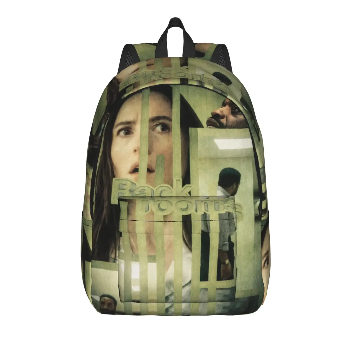 sac dos polyester jaune vif motif film couloir ultra léger voyage ecole universite femmes bandoulière ordinateur portable extérieur