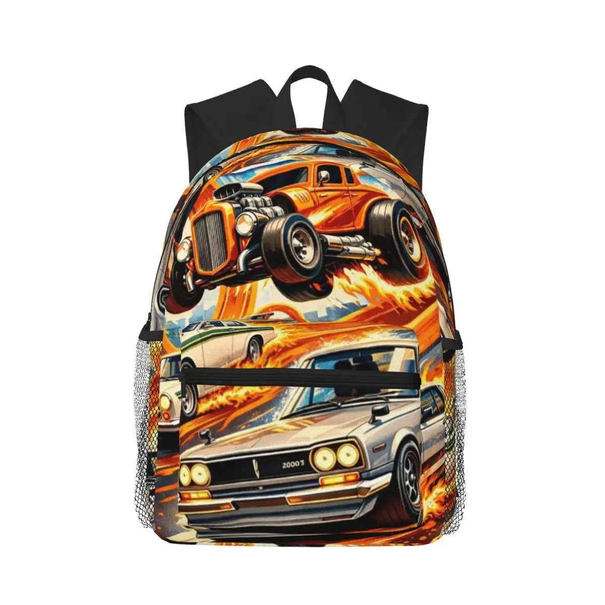 sac à dos hot wheels race pour étudiants, sac d'école, sac à dos de randonnée, sac de voyage pour hommes et femmes, sac à bandoulière