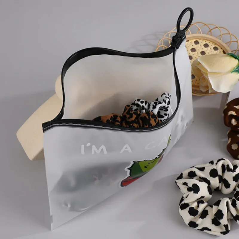 pochette de toilette transparente en pvc pour femme avec fermeture éclair, organiseur de voyage, sac de rangement étanche, trousse de maquillage