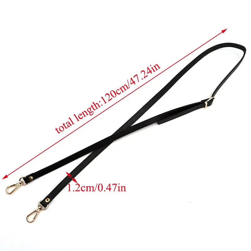 sangle de sac en cuir pu réglable de 120cm, poignée de sac à bandoulière de 1.2cm de large pour sac à main, pièces et accessoires de sac