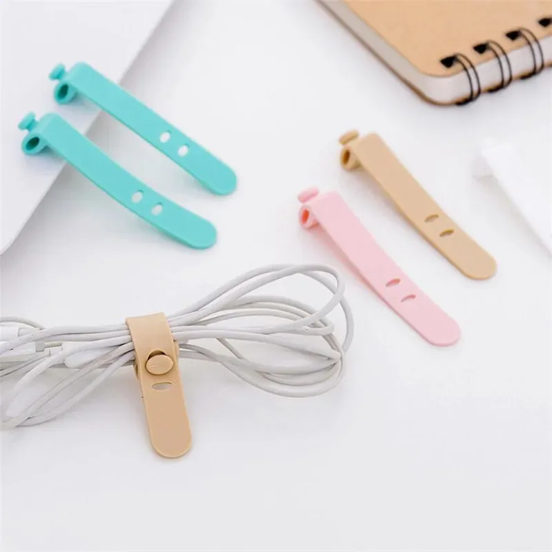 enrouleur de câble en gel de pton, protecteur d'écouteurs, support de téléphone usb, organisateurs de paquets, accessoires de voyage créatifs, 4 pièces/lot