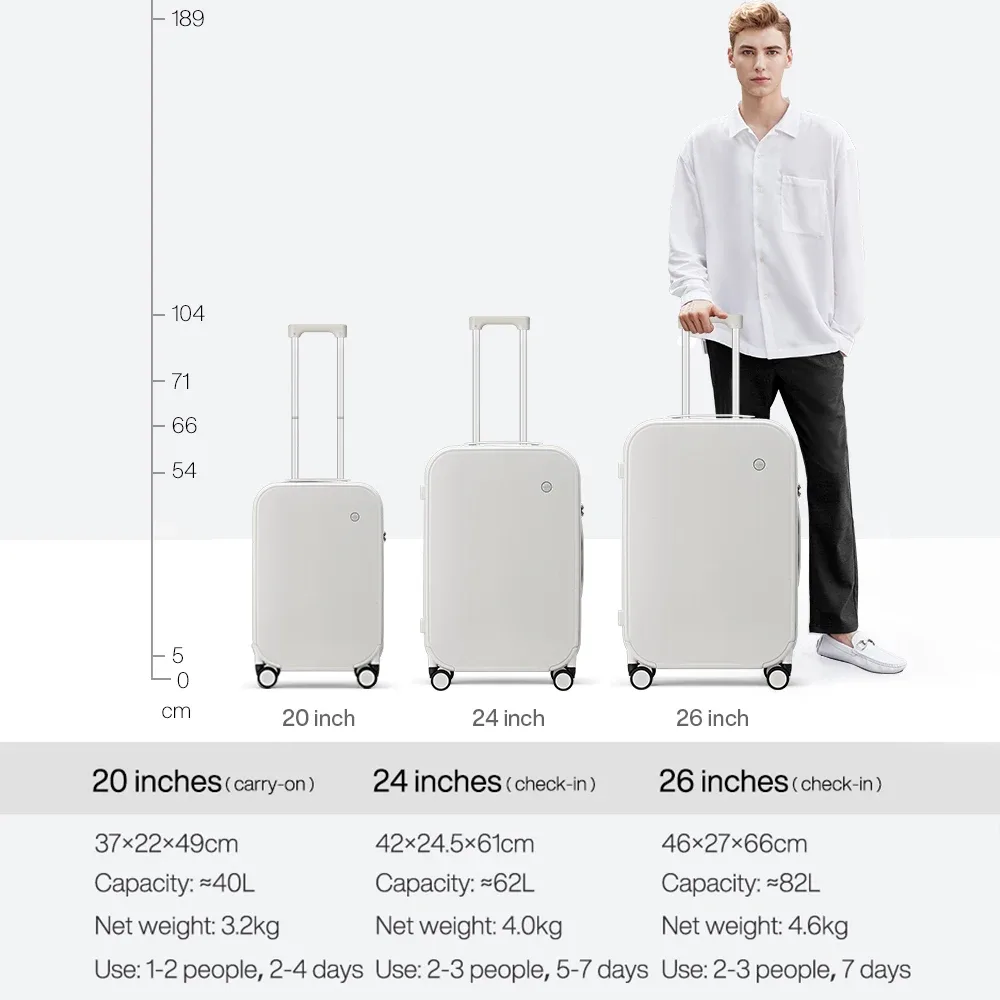 mixi patent design travel bag femmes hommes valise roue pivotante pull bag 18 "carry 20" 24 "check - in 100% ordinateur