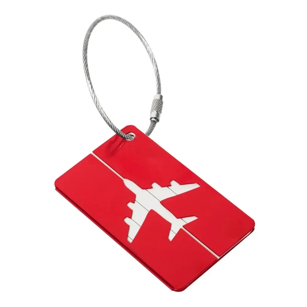 étiquettes de bagage de voyage réutilisables, valise attro, bagage de vacances, identification d'avion avec cordes, identification du sac, infraction