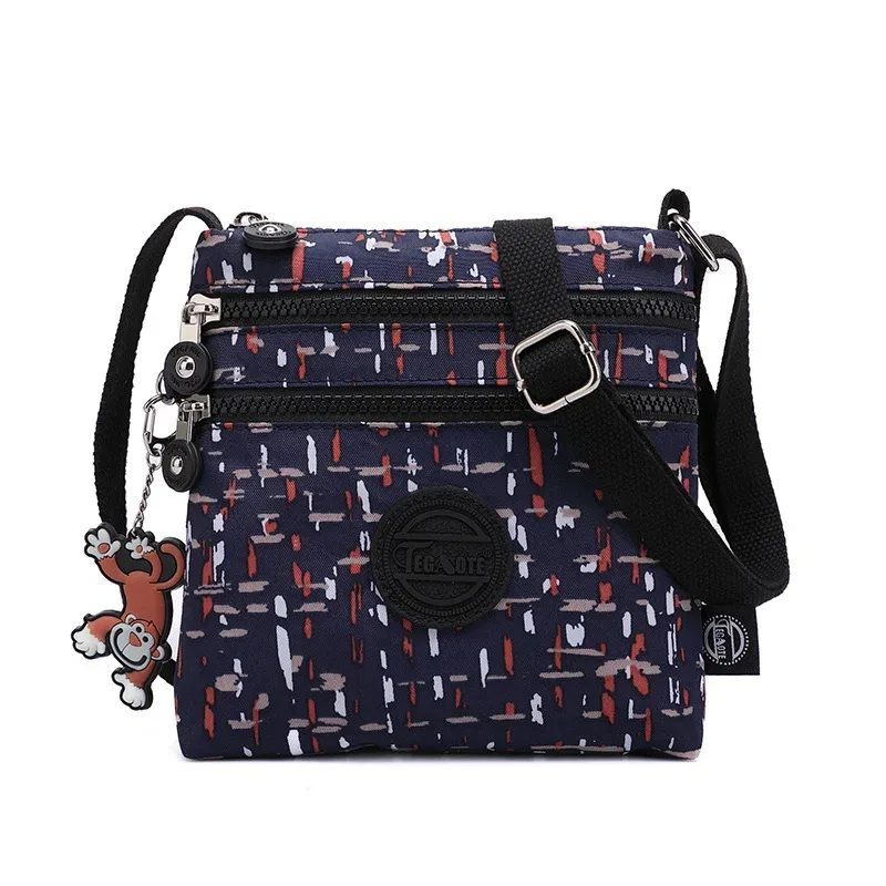 sac à bandoulière en nylon imperméable pour femme, sac à main initié, sacs de messager, cartable de voyage léger pour fille, livres de poche