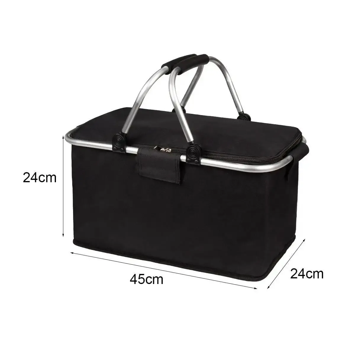 panier de pique-nique pliant multifonctionnel, sac à déjeuner pour la maison, sac de rangement étanche en tissu oxford à double usage pour l'extérieur