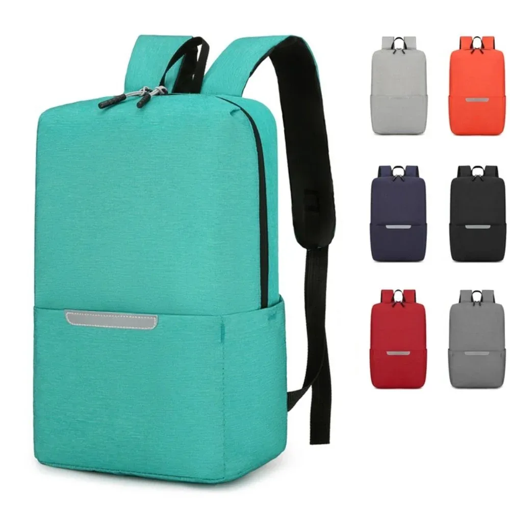femmes hommes décontracté imperméable petit sac à dos grande capacité cartable sacs d'école couleur unie sac de voyage livre sacs adolescents