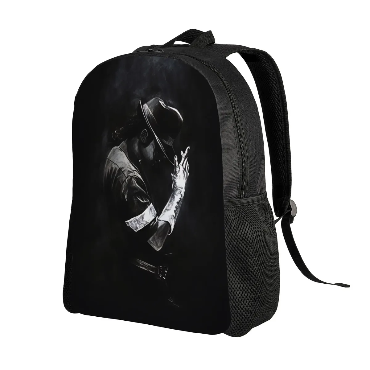 michael mj sac à dos unisexe respirant en polyester, sacs d'école amusants, sac à dos de voyage design