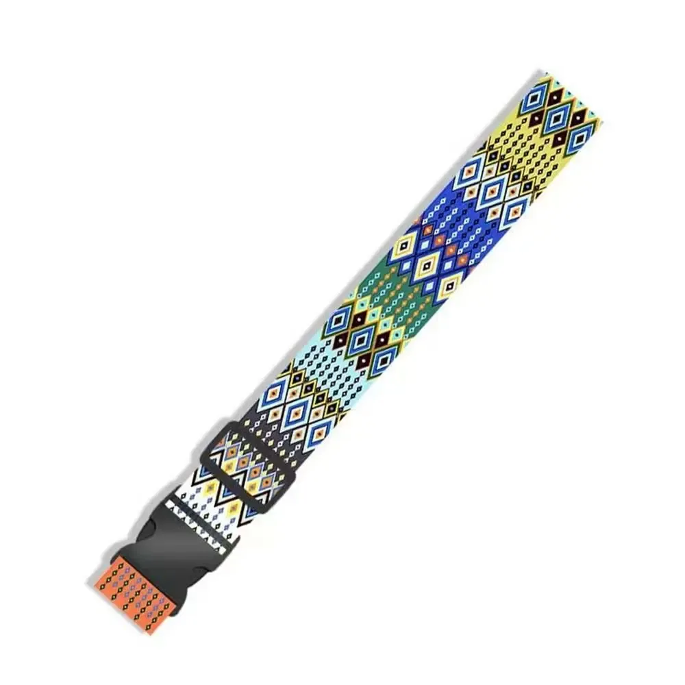 sangle à boucle de bagage en fiber de polyester, ceintures de valise antivol réglables, ceinture d'emballage élastique anti-perte, accessoires de bagages