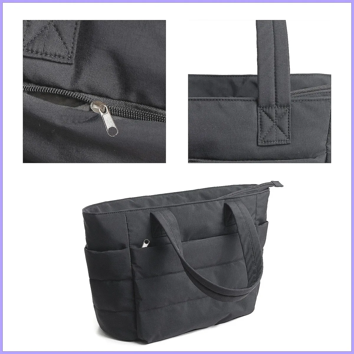 sac à bandoulière léger et moelleux pour femme, sac fourre-tout portable pour voyage, fitness, travail, décontracté, sac à l'épaule, tendance transfrontalière