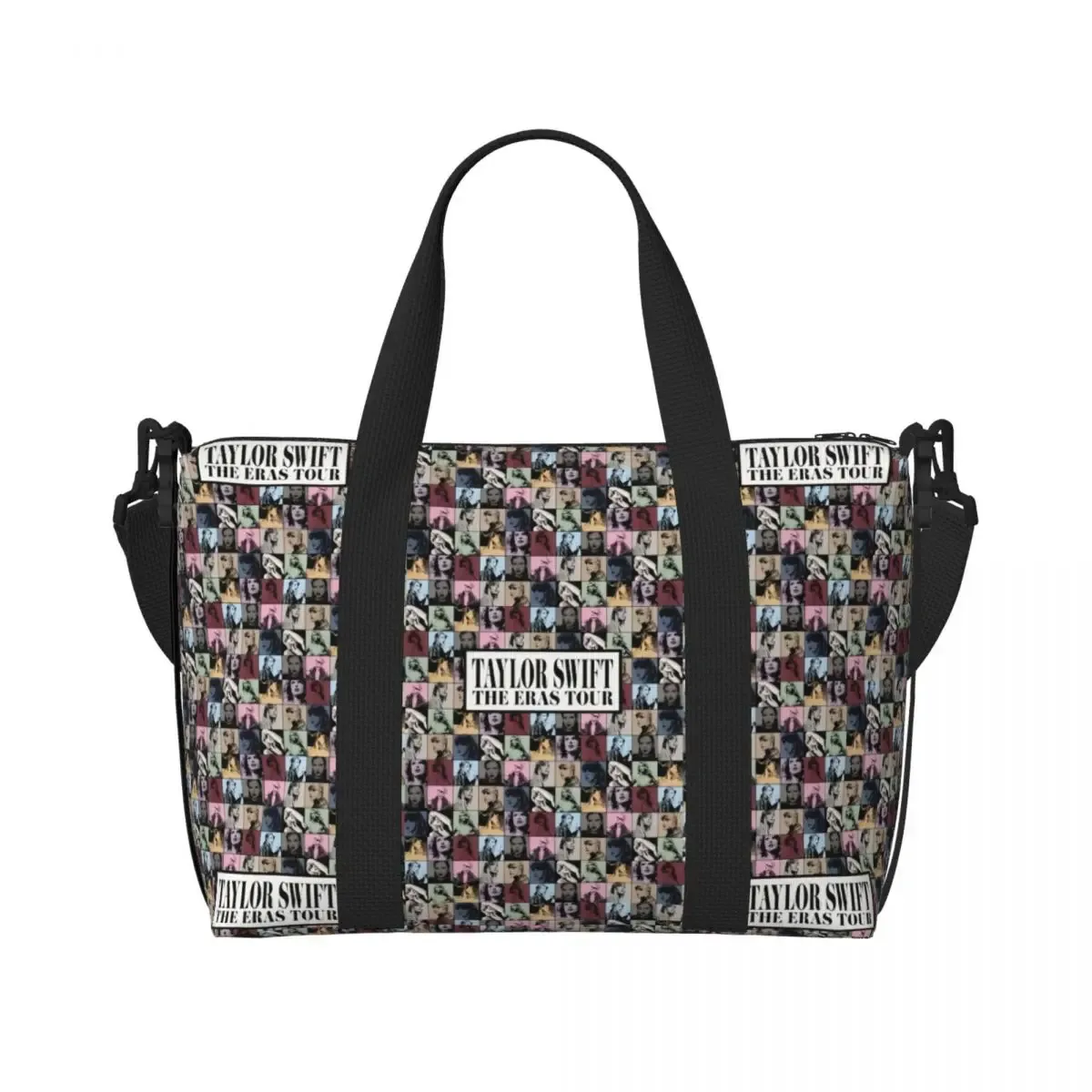 sac fourre-tout personnalisé eras tour pour femme, chanteur pop américain de taylor's swift, grande capacité, plage, salle de sport, sacs de voyage, 1989