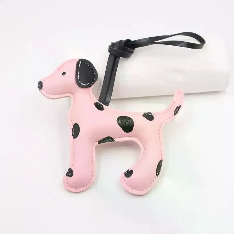 ​ ​ pendentif de sacs à bandoulière, breloque chien mignon, corde en cuir pour sacs à dos, accessoires de bricolage, cadeau idéal pour femmes