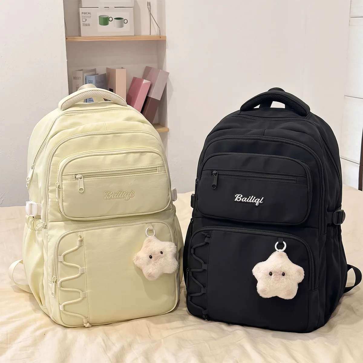 Sac à dos scolaire pour filles adolescentes, sac à dos de voyage pour enfants, sac à dos décontracté avec poupée, cartable