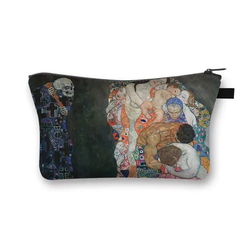 starry night / kiss / waterlily – trousse à cosmétiques pour femmes, trousse de maquillage van gogh / gustav klimt / monet