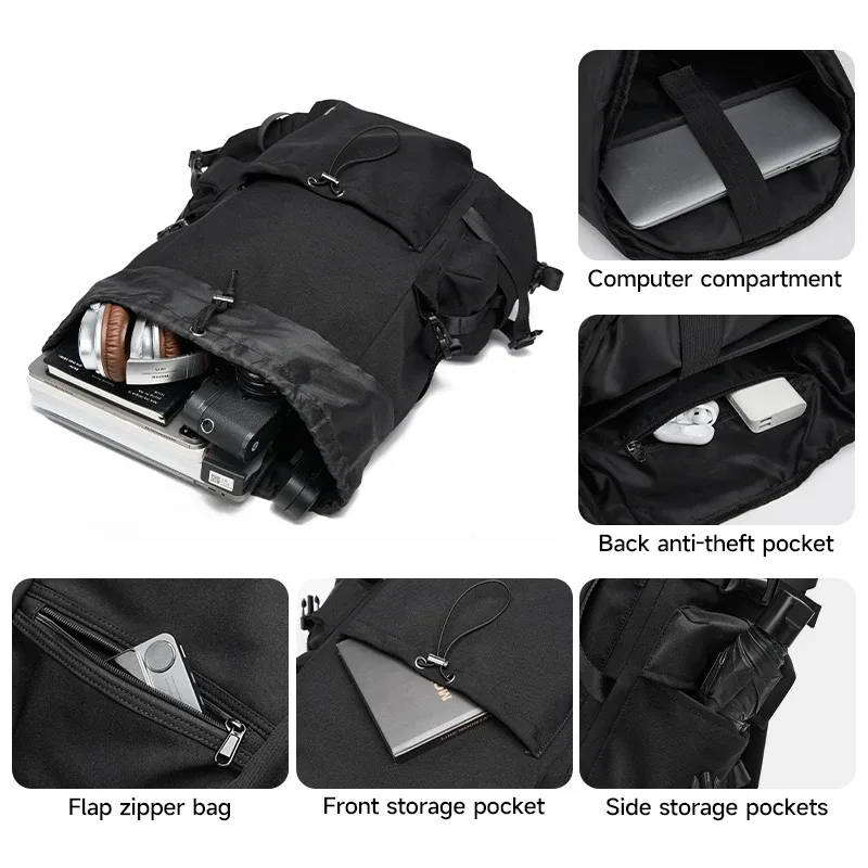 moyyi sac à dos de voyage en plein air oxford étanche écoliers mode tendance sac pour hommes mochila tactica 26l sport pêche