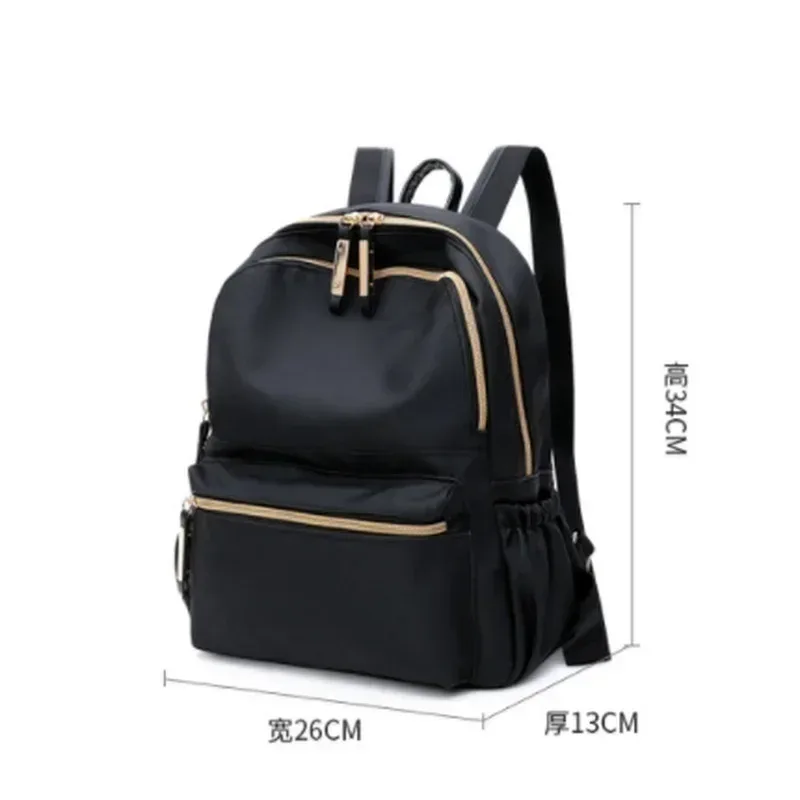 sac à dos classique imperméable grande capacité tendance pour femme, sac d'école pour ordinateur portable, sac de voyage mignon pour fille, sac à dos décontracté quotidien
