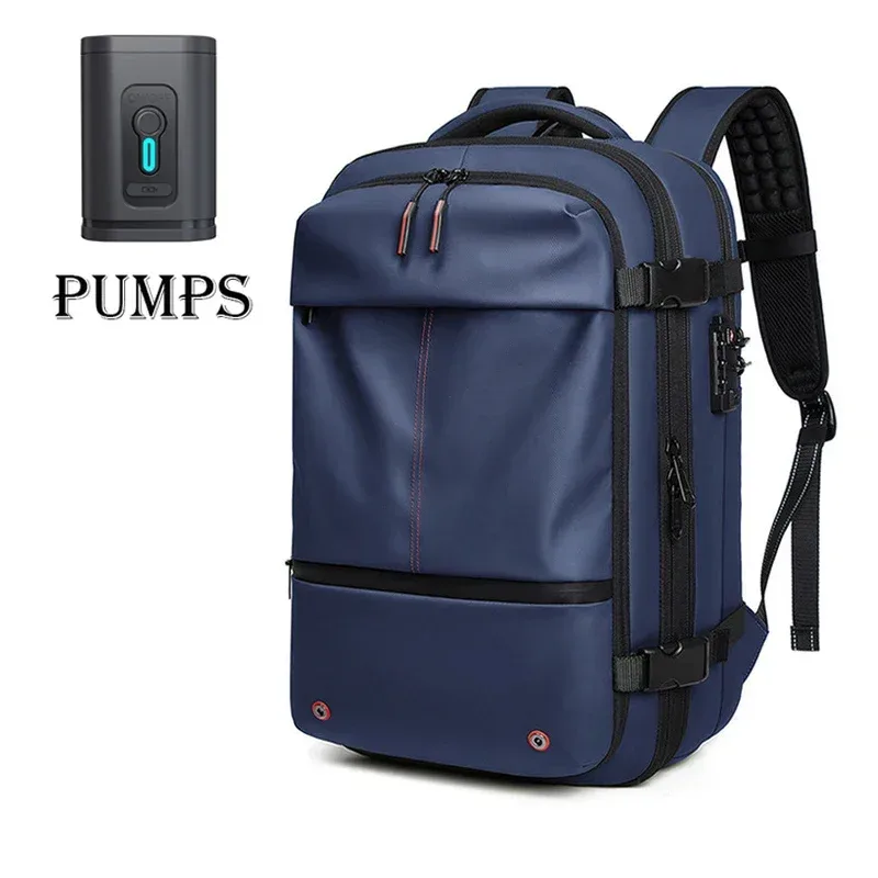 sac à dos de voyage pour hommes, sac à dos pour ordinateur portable avec compression sous vide, 17 pouces, grande capacité, sac à dos scolaire, sac à dos de randonnée, sac à dos d'affaires