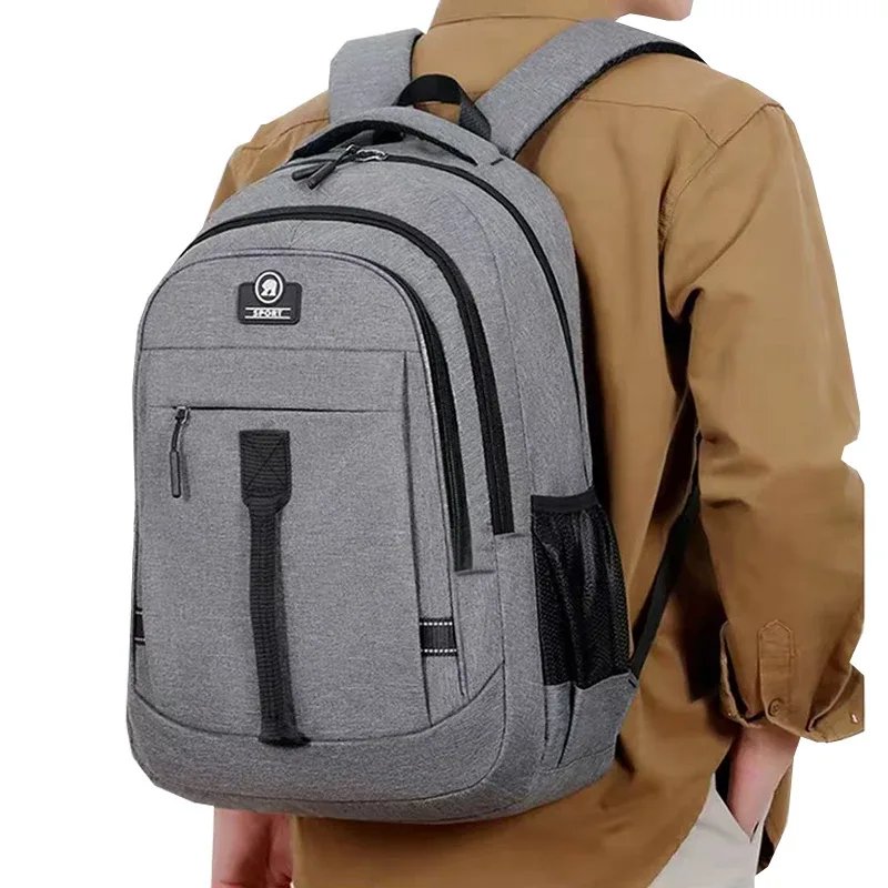 le sac à dos pour hommes est idéal pour les voyages d’affaires. il a une conception portative avec de multiples poches et sert de sac à livres.