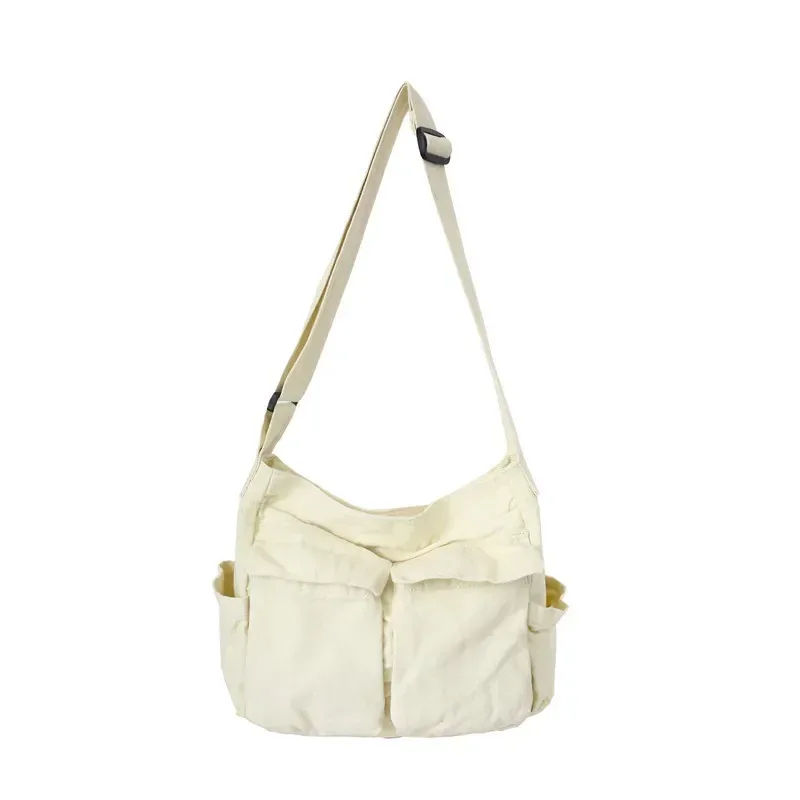 sac à bandoulière en toile pour vêtements de travail, grande capacité, sac messager rétro, nouveau sac messager pour étudiants