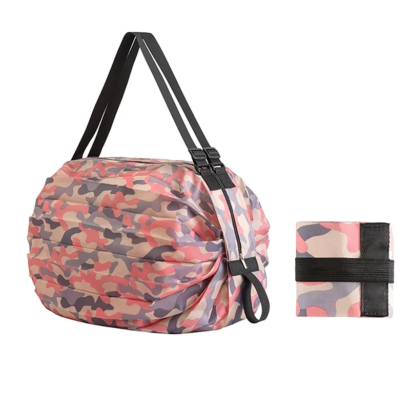 sac de rangement pliable, écologique et imperméable pour les voyages et le shopping, sac à main portable, grande capacité, essentiels de voyage