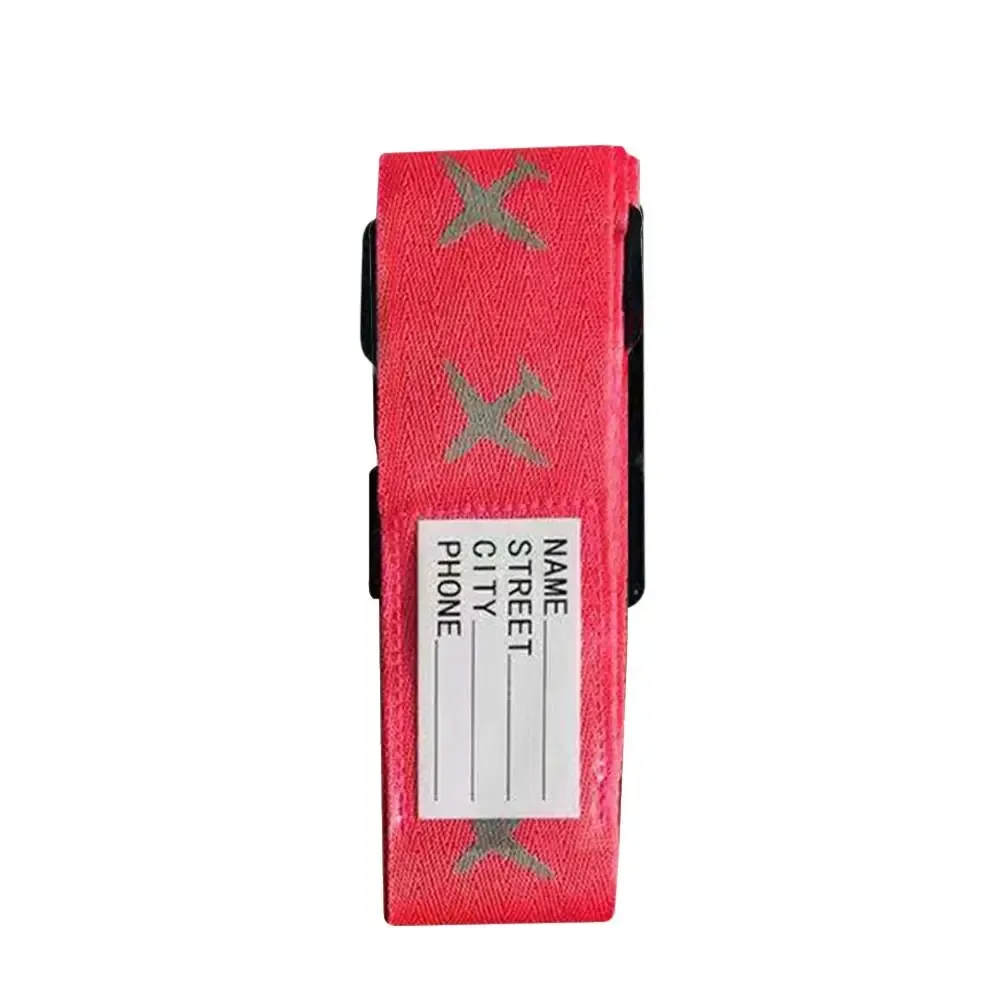 ceinture bagage nylon colorée croix simples voyage adaptation divers formats serrage boucles haute qualité