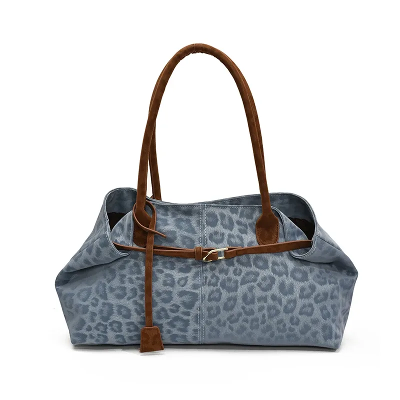 leftside – sacs à bandoulière léopard en cuir pu pour femmes, fourre-tout tendance de marque de luxe de styliste, sacs à main à poignée courte, 2025