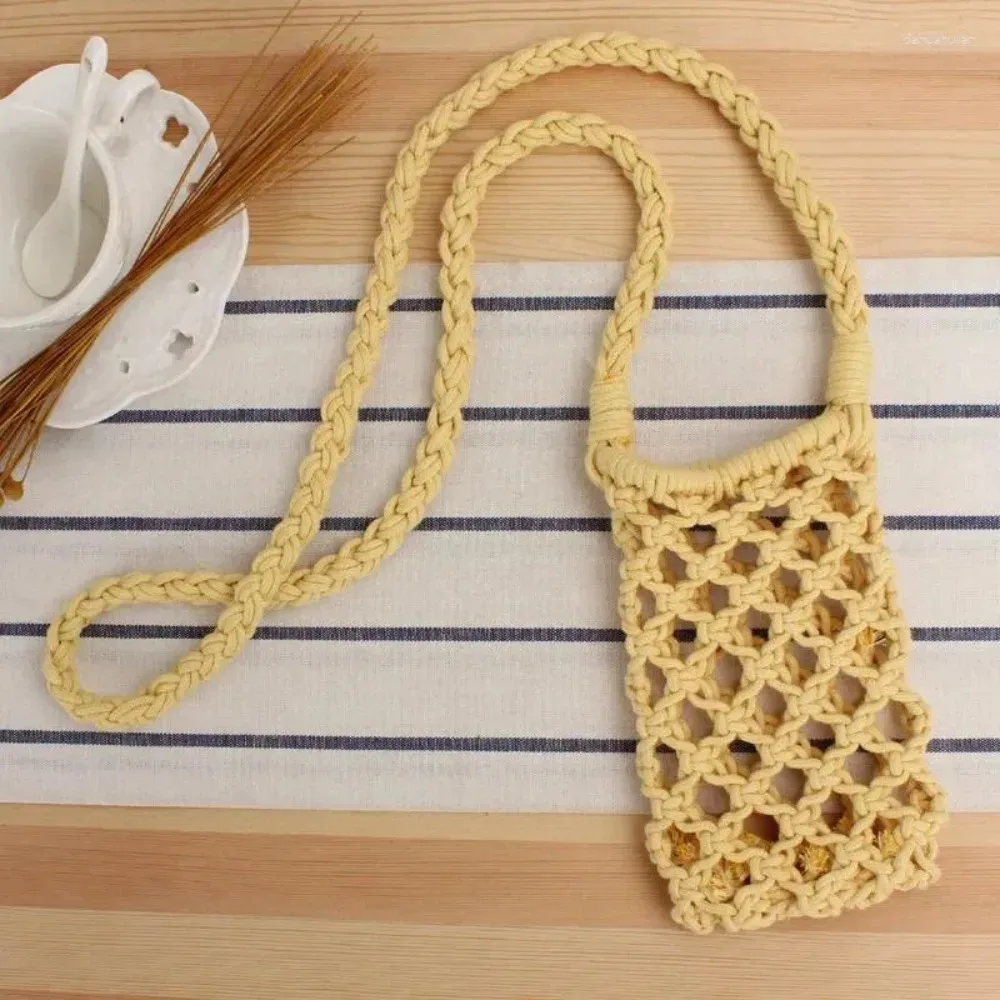 petit sac à bandoulière en crochet tissé ajouré pour femmes, sac à main léger tressé de couleur unie, sacs à bandoulière