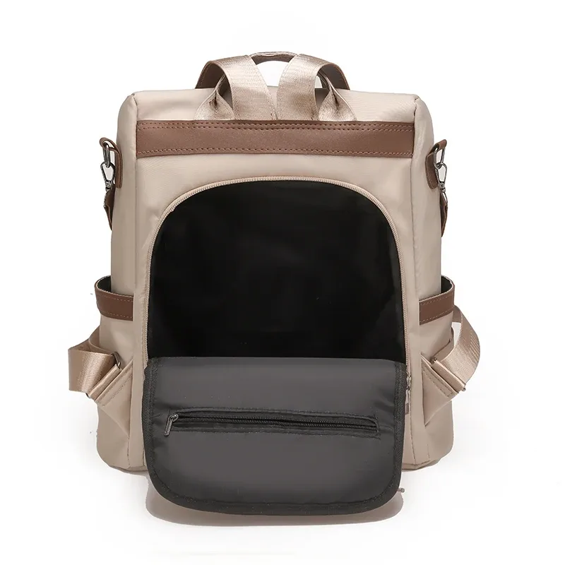 sac à dos antivol pour femmes, sac à dos en nylon imperméable, grande capacité, sac à bandoulière de voyage décontracté, sac à dos quotidien pour dames, nouvelle mode