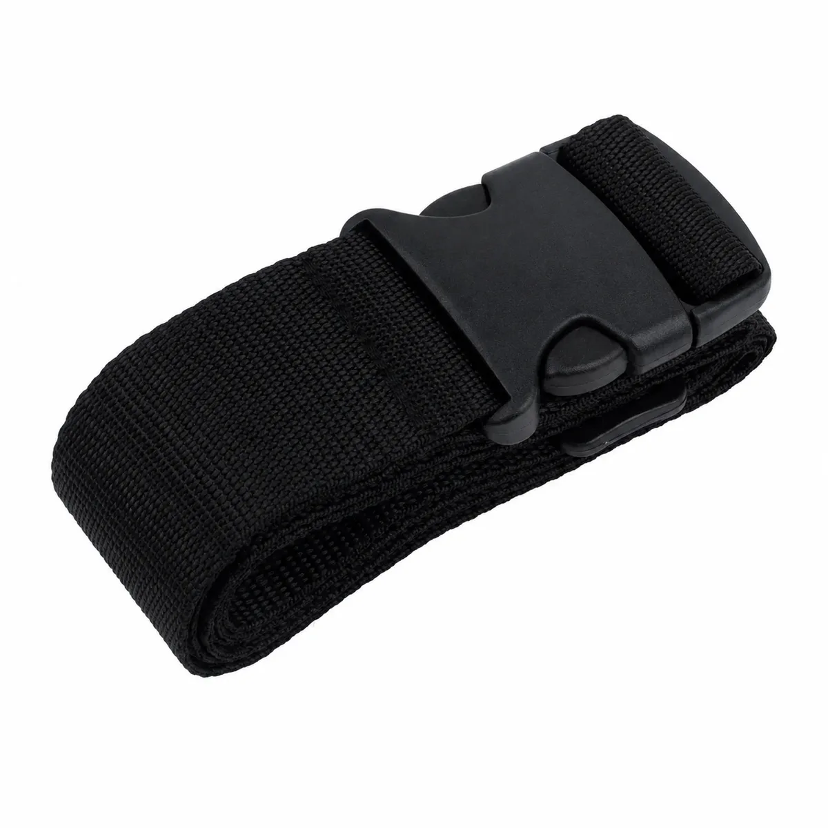 1 sangle de bagage droite en polyester de 200 cm pour valise, ceinture de voyage à boucles réglables, attache de sac durable