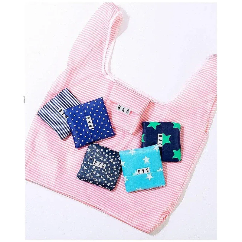 sacs de rangement pliables écologiques, fourre-tout grande capacité, sac d'épicerie en poudre, réutilisable et lavable