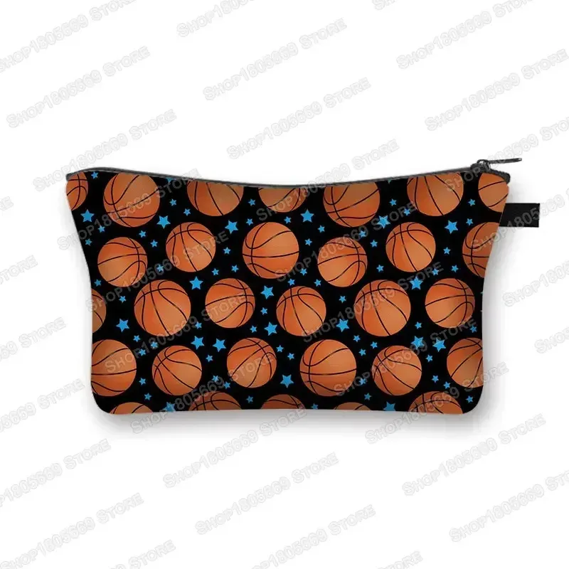 trousse à cosmétiques pour football, baseball, basket-ball, trousse de toilette de loisirs, trousse de maquillage pour femmes, petite pochette pour rouge à lèvres, sacs à cosmétiques