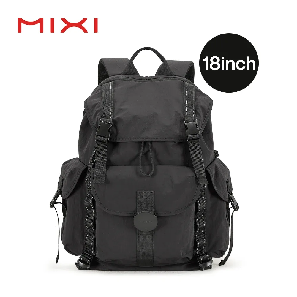 mixi – sac à dos de voyage pour ordinateur portable de 18 pouces, approuvé par le vol, convient à un ordinateur portable de 16 pouces, léger et étanche, pour randonnée