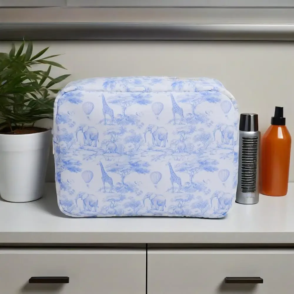 sacs à cosmétiques en nylon imprimés d'animaux, trousse de toilette étanche pour dames, rangement à fermeture éclair, pochettes de voyage portables pour organisateur de maquillage pour femmes