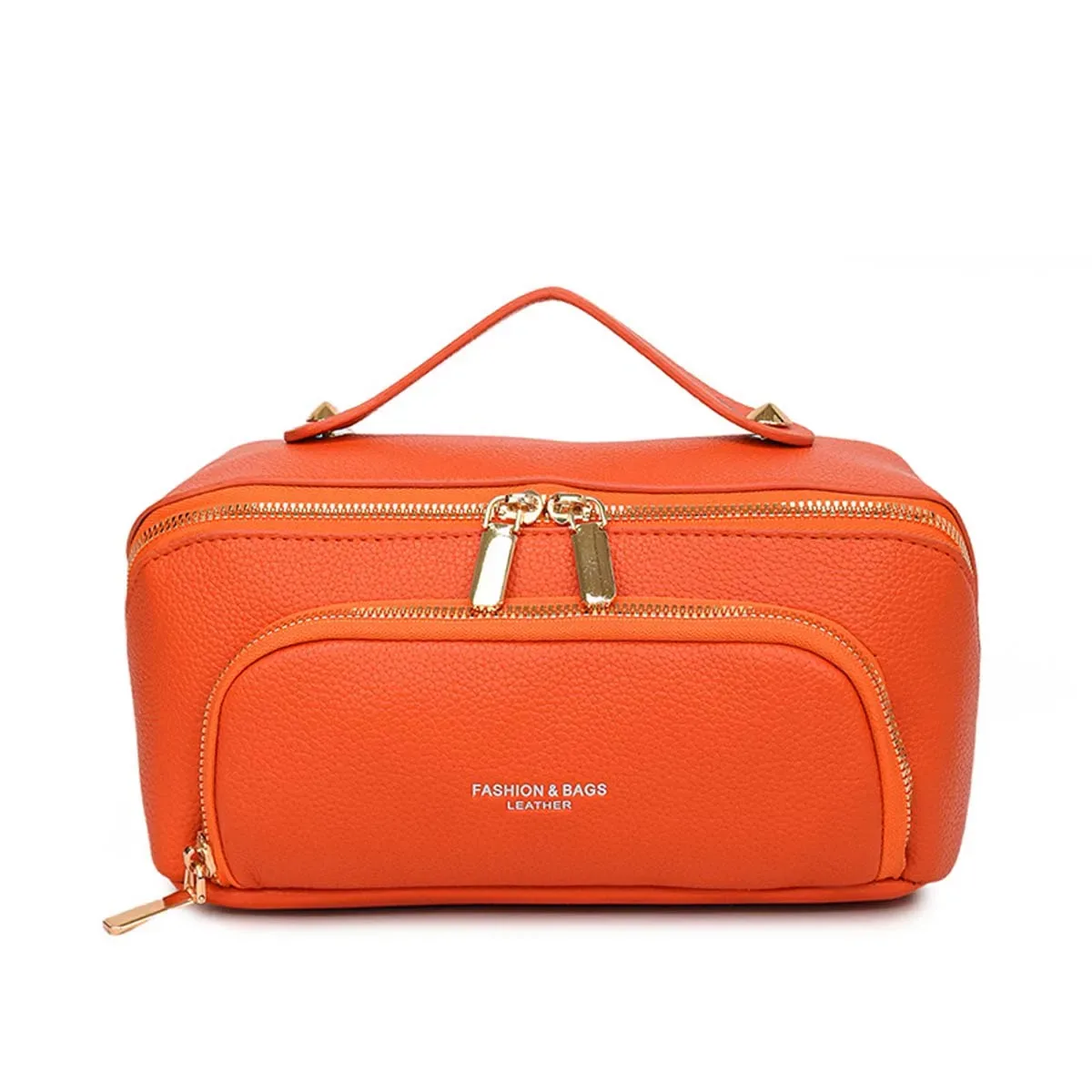 sac de maquillage nuage en cuir pu, oreiller, trousse de maquillage portable de grande capacité, trousse de toilette de voyage, sac de rangement de cosmétiques, motif litchi