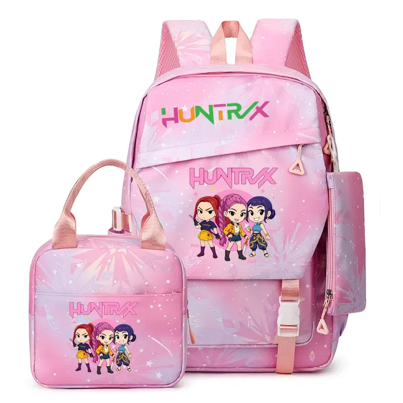 sac dos nylon rose motif floral scintillement pochette assortie voyage journee ultra léger compartiment intérieur
