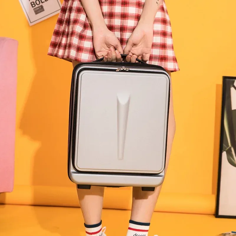 valise à main de voyage portable pour hommes et femmes, petit sac de toilette, trousse de maquillage, bagage de cabine, valise d'affaires pour hommes, 16 po