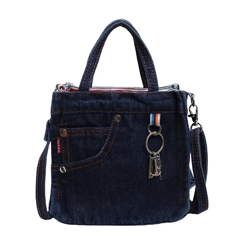sacs à bandoulière pour femmes, sacs à main créatifs rétro en denim délavé, personnalisés à la mode, sacs à bandoulière de haute qualité pour filles