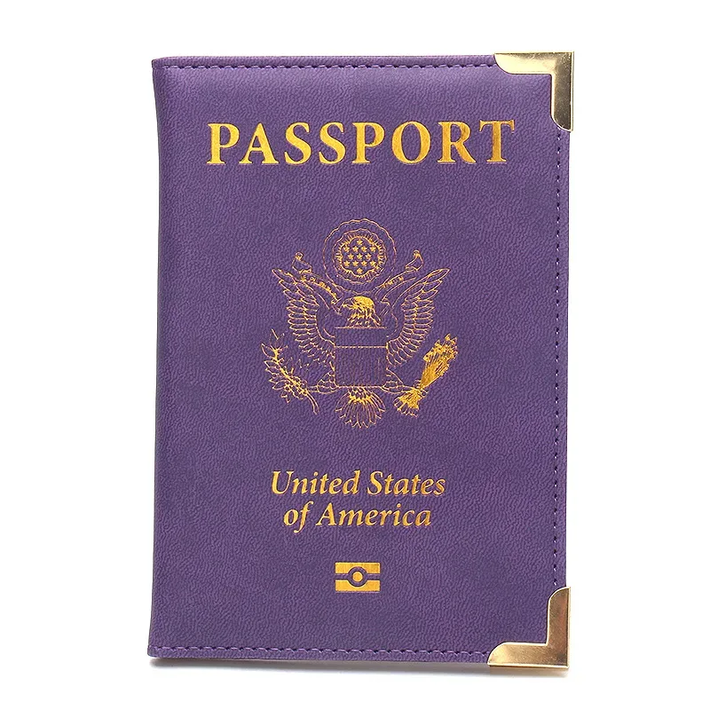 étui portefeuille passeport avec fentes pour cartes, organisateur de documents de voyage pour femmes et hommes