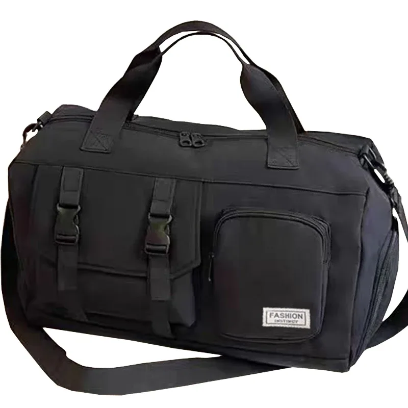 ce sac à dos aux couleurs neutres, conçu pour les hommes et les femmes, est idéal pour les voyages et peut être porté à la main ou à l’épaule.
