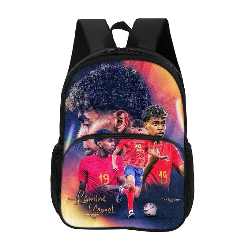 sac à dos l-lamin yamal avec poche avant, sac d'école pour étudiants, enfants, star du football, sac de sport, sac de voyage, sac à dos de grande capacité