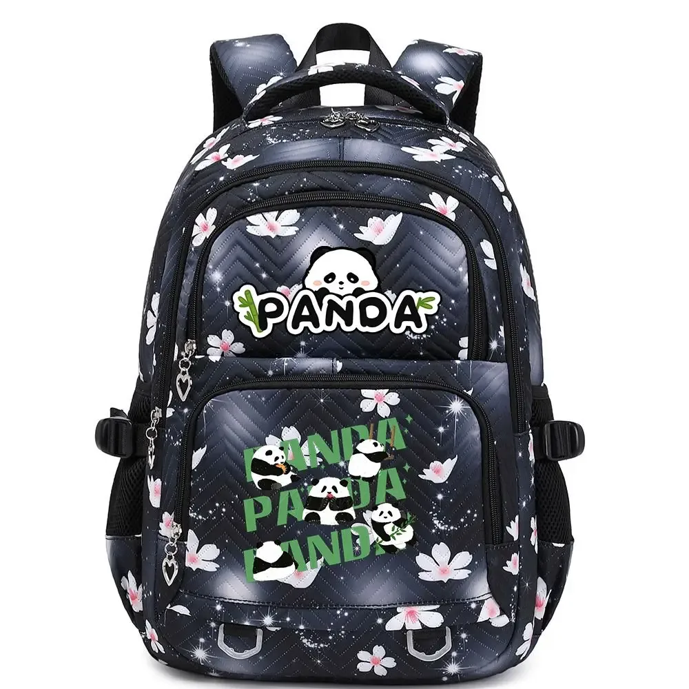 nouveau panda he hua sac à dos mignon dessin animé imprimé étudiant cartable mode garçons filles haute qualité grande capacité voyage sacs à dos