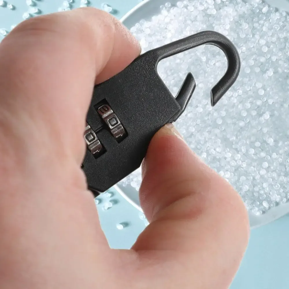 serrure à combinaison de valise à chiffres, mini cadenas à combinaison antivol en plastique, serrure à combinaison pour sac à dos de sécurité à 3 chiffres